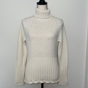 The Limited Turtleneck Embellished Sweater NWT